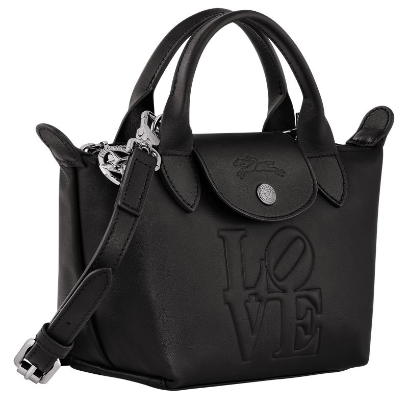 Longchamp x Robert Indiana XS Naisten Käsilaukku Mustat | 5724-CQTHO