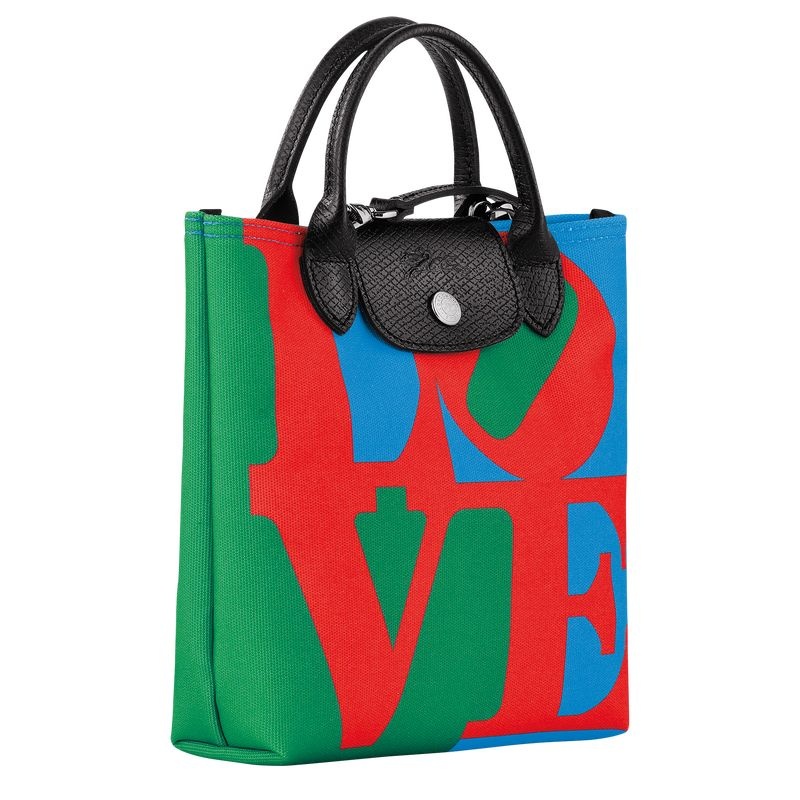 Longchamp x Robert Indiana XS Naisten Käsilaukku Punainen Laivastonsininen | 6471-ANWJO