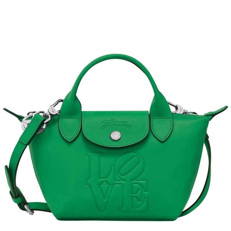 Longchamp x Robert Indiana XS Naisten Käsilaukku Vihreä | 3289-TWADE